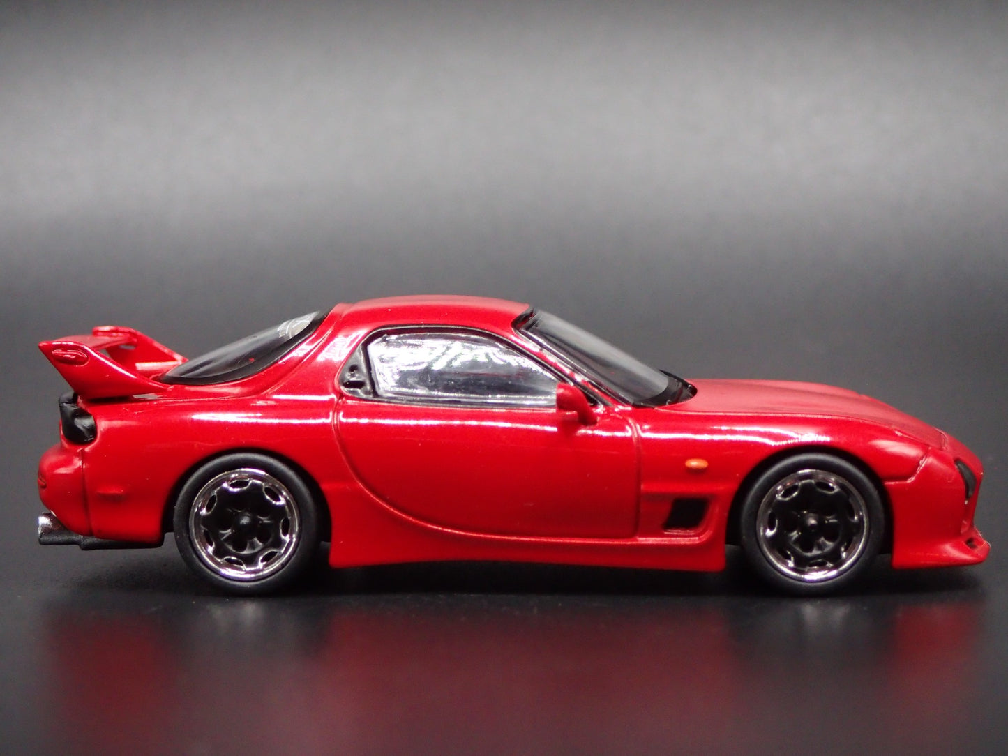 MAZDA RX7 FD3S VERTEX JDM A SPEC RED RARE 1:64 SCALE DIORAMA DIECAST MODEL CAR