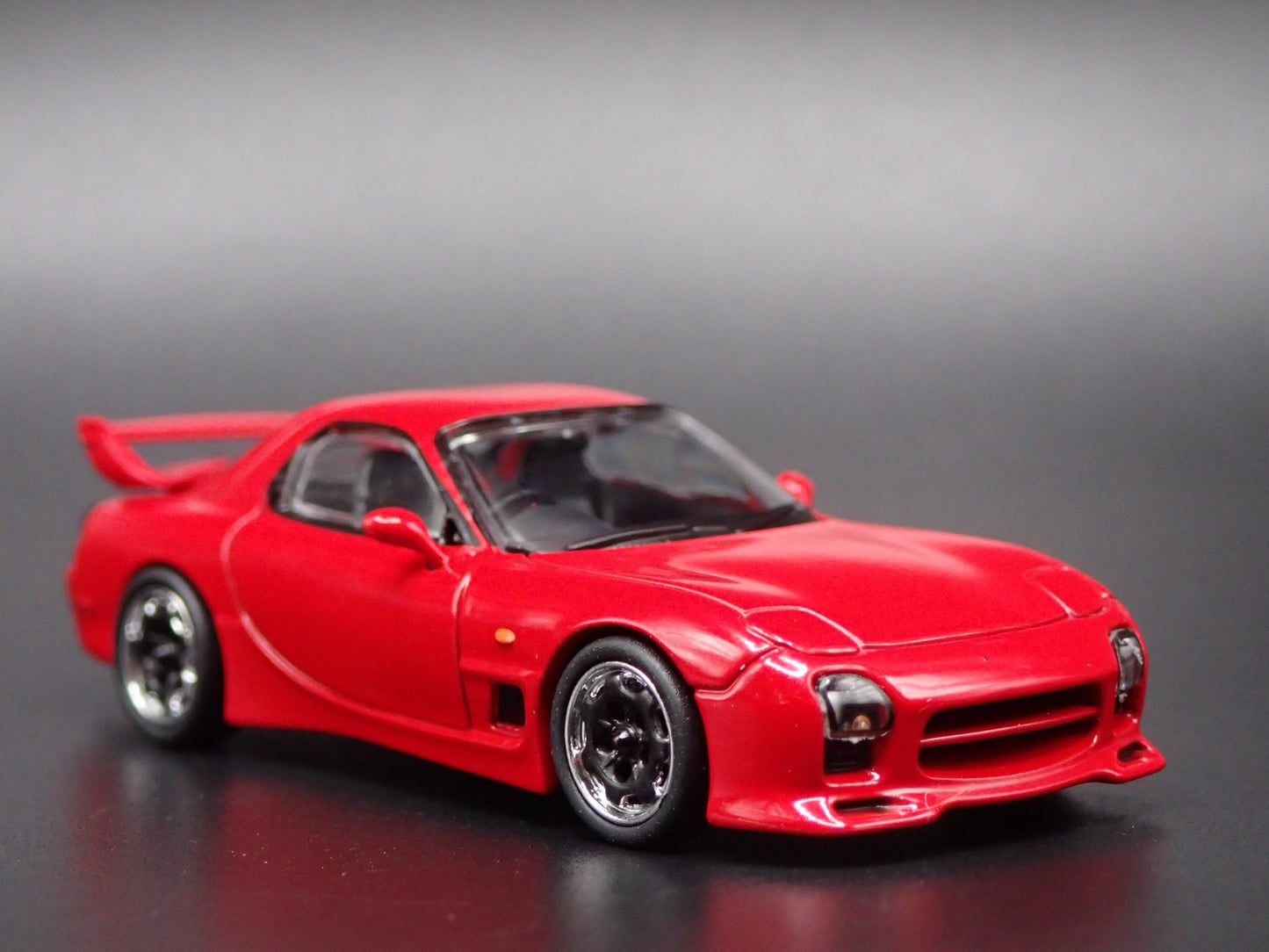 MAZDA RX7 FD3S VERTEX JDM A SPEC RED RARE 1:64 SCALE DIORAMA DIECAST MODEL CAR