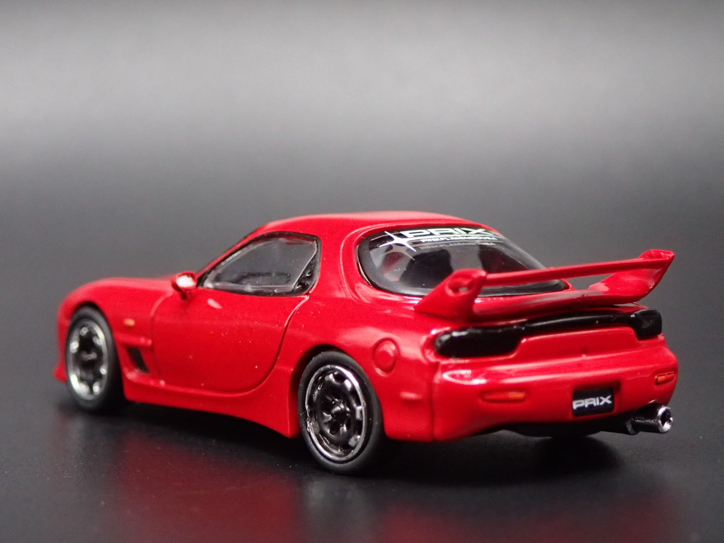MAZDA RX7 FD3S VERTEX JDM A SPEC RED RARE 1:64 SCALE DIORAMA DIECAST MODEL CAR