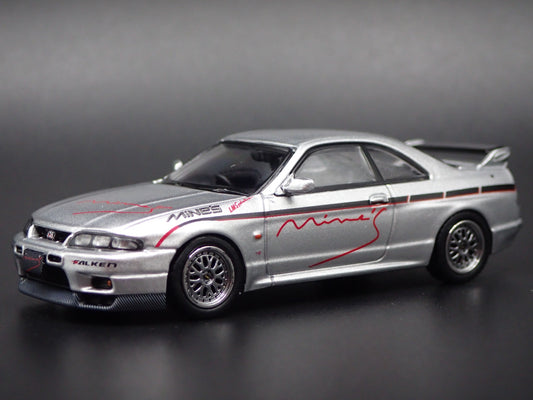 1993-1998 NISSAN SKYLINE GTR R33 MINES RARE 1:64 SCALE DIORAMA DIECAST MODEL CAR