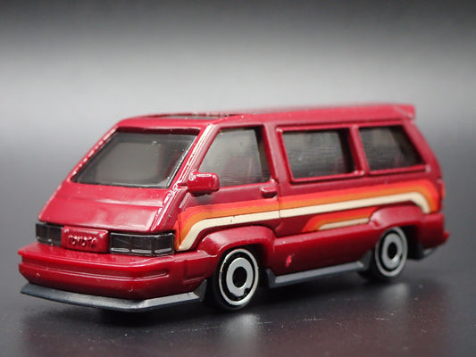 1985-1991 TOYOTA VAN BURGUNDY 1/64 SCALE COLLECTIBLE DIORAMA DIECAST MODEL CAR