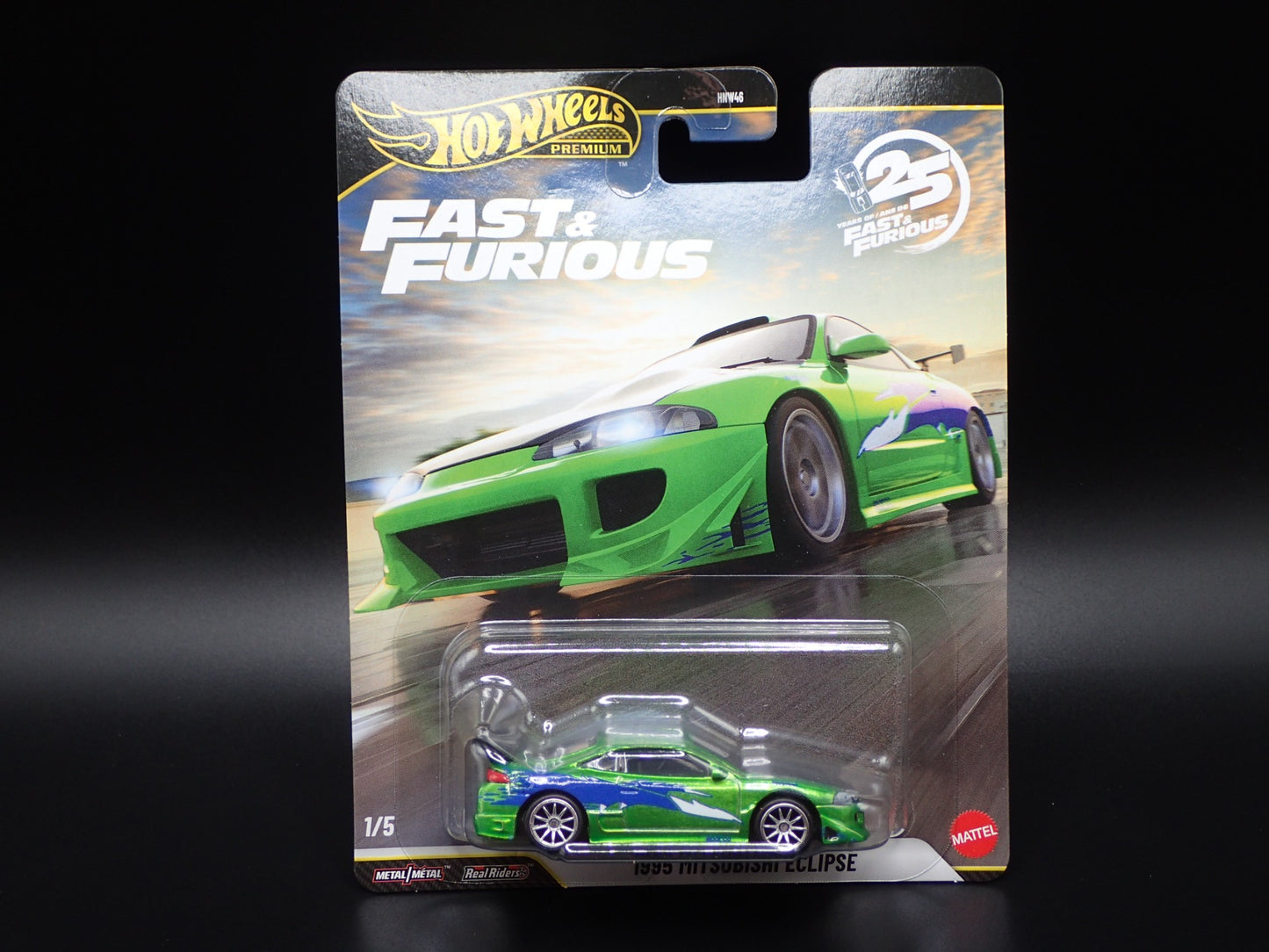 2026 HOT WHEELS PREMIUM FAST & FURIOUS 25YR 1/5 1995 MITSUBISHI ECLIPSE CHASE