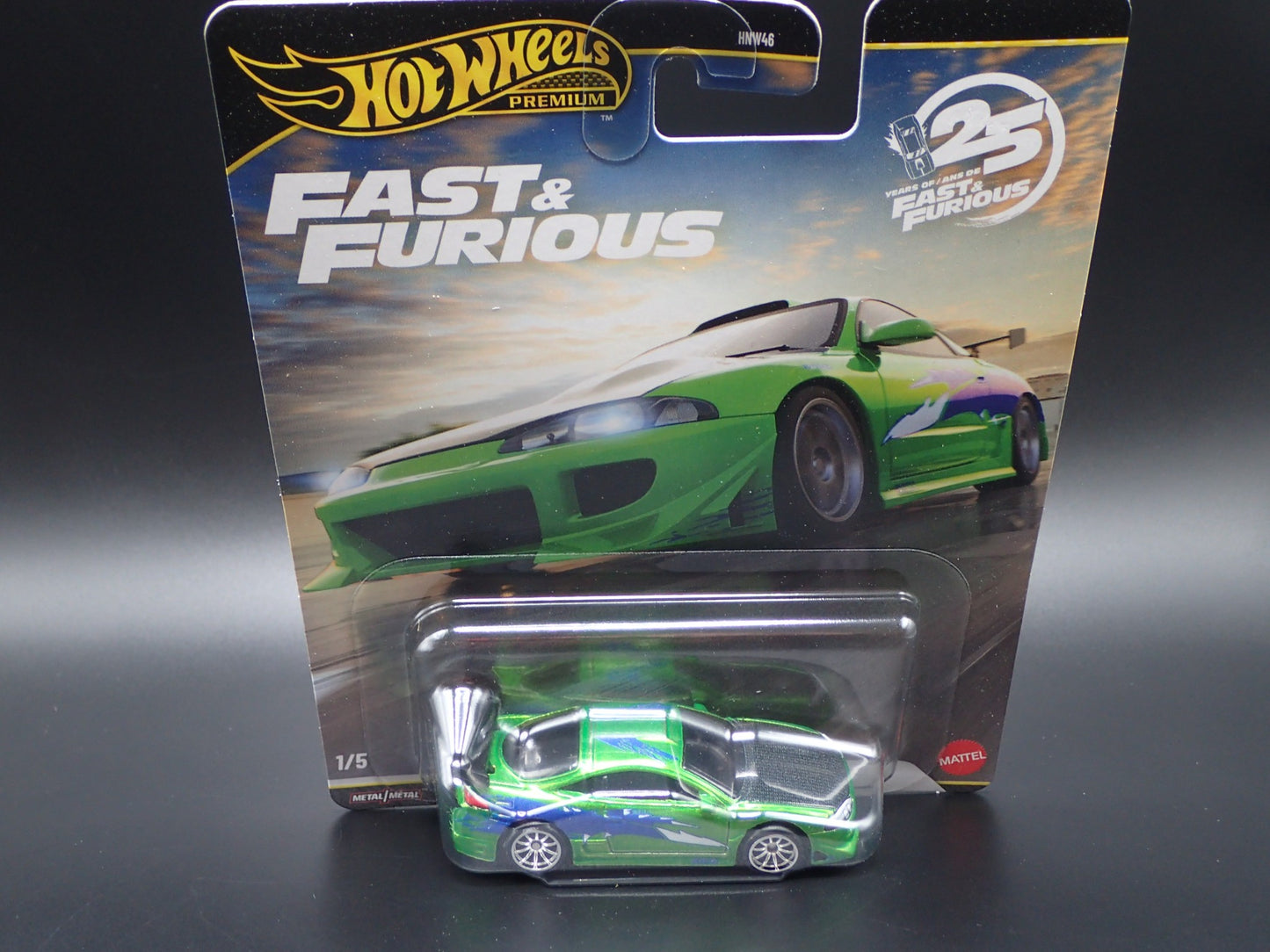 2026 HOT WHEELS PREMIUM FAST & FURIOUS 25YR 1/5 1995 MITSUBISHI ECLIPSE CHASE