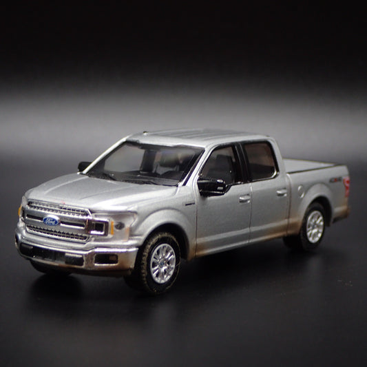 2015-2020 FORD F150 XLT PICKUP TRUCK SILVER 1:64 SCALE DIORAMA DIECAST MODEL CAR