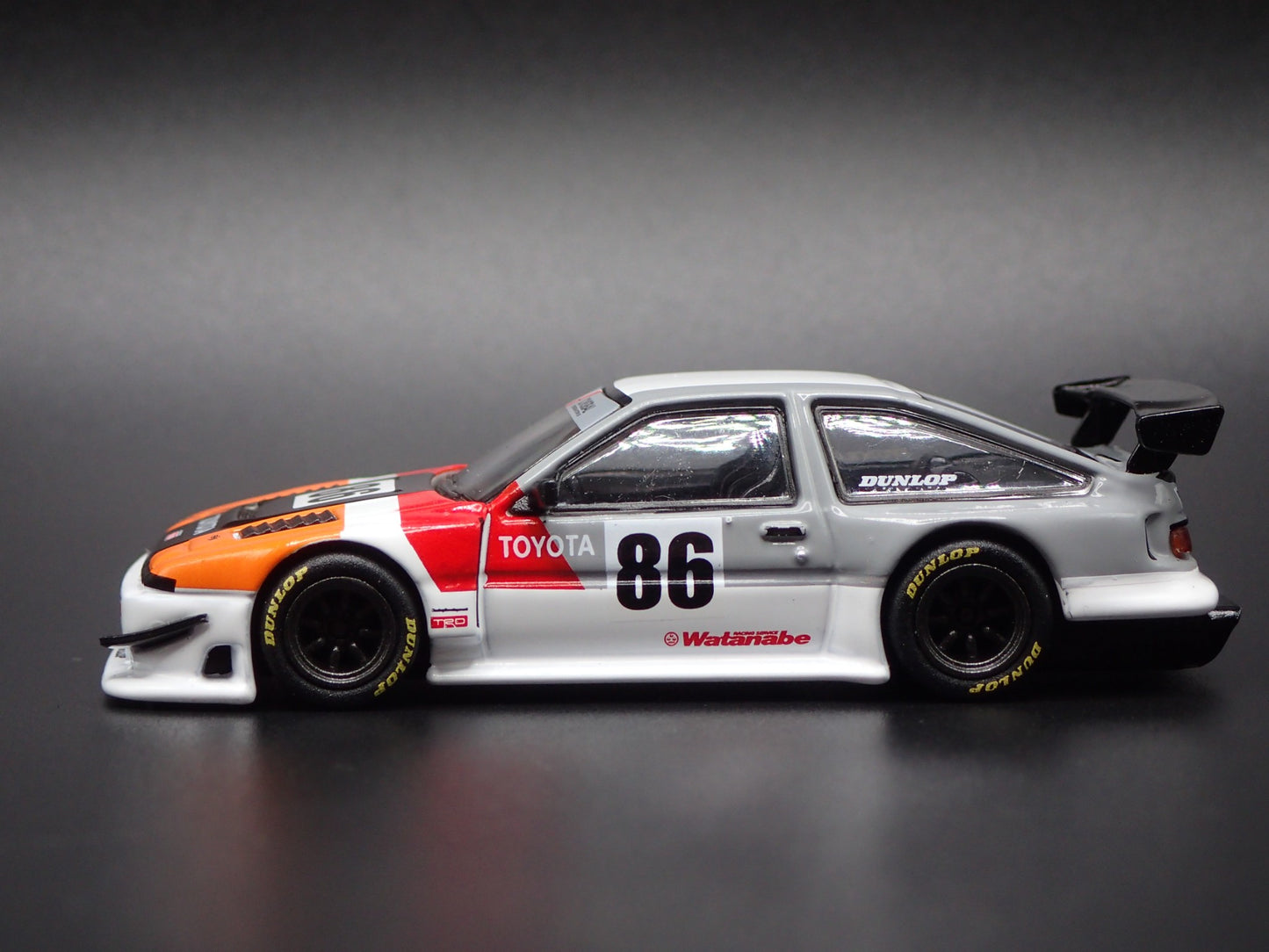 1983-1987 TOYOTA COROLLA AE86 JONSIBAL DESIGNWORKS 1/64 SCALE DIECAST MODEL CAR