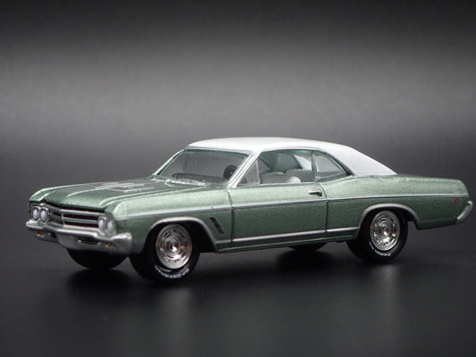 1966 66 BUICK SKYLARK GS GREEN 1:64 SCALE COLLECTIBLE DIORAMA DIECAST MODEL CAR