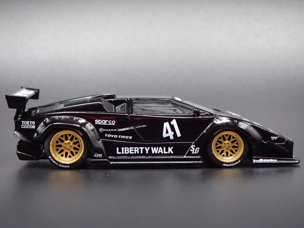 1974-1990 LAMBORGHINI COUNTACH LB WORKS 1:64 SCALE DIORAMA DIECAST MOD ...