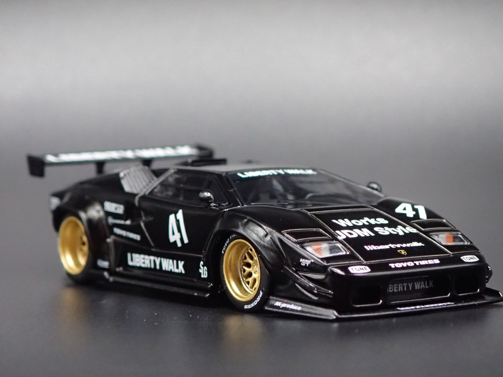 1974-1990 LAMBORGHINI COUNTACH LB WORKS 1:64 SCALE DIORAMA DIECAST MOD ...