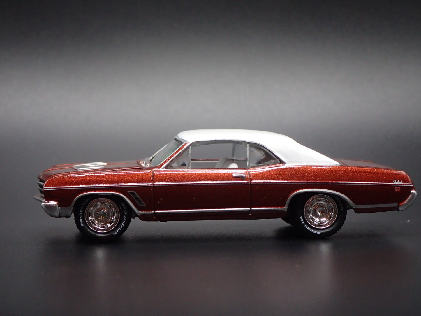 1966 66 BUICK SKYLARK GS RED 1:64 SCALE COLLECTIBLE DIORAMA DIECAST MODEL CAR
