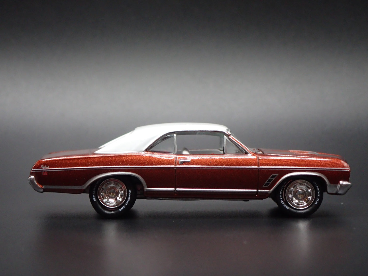 1966 66 BUICK SKYLARK GS RED 1:64 SCALE COLLECTIBLE DIORAMA DIECAST MODEL CAR
