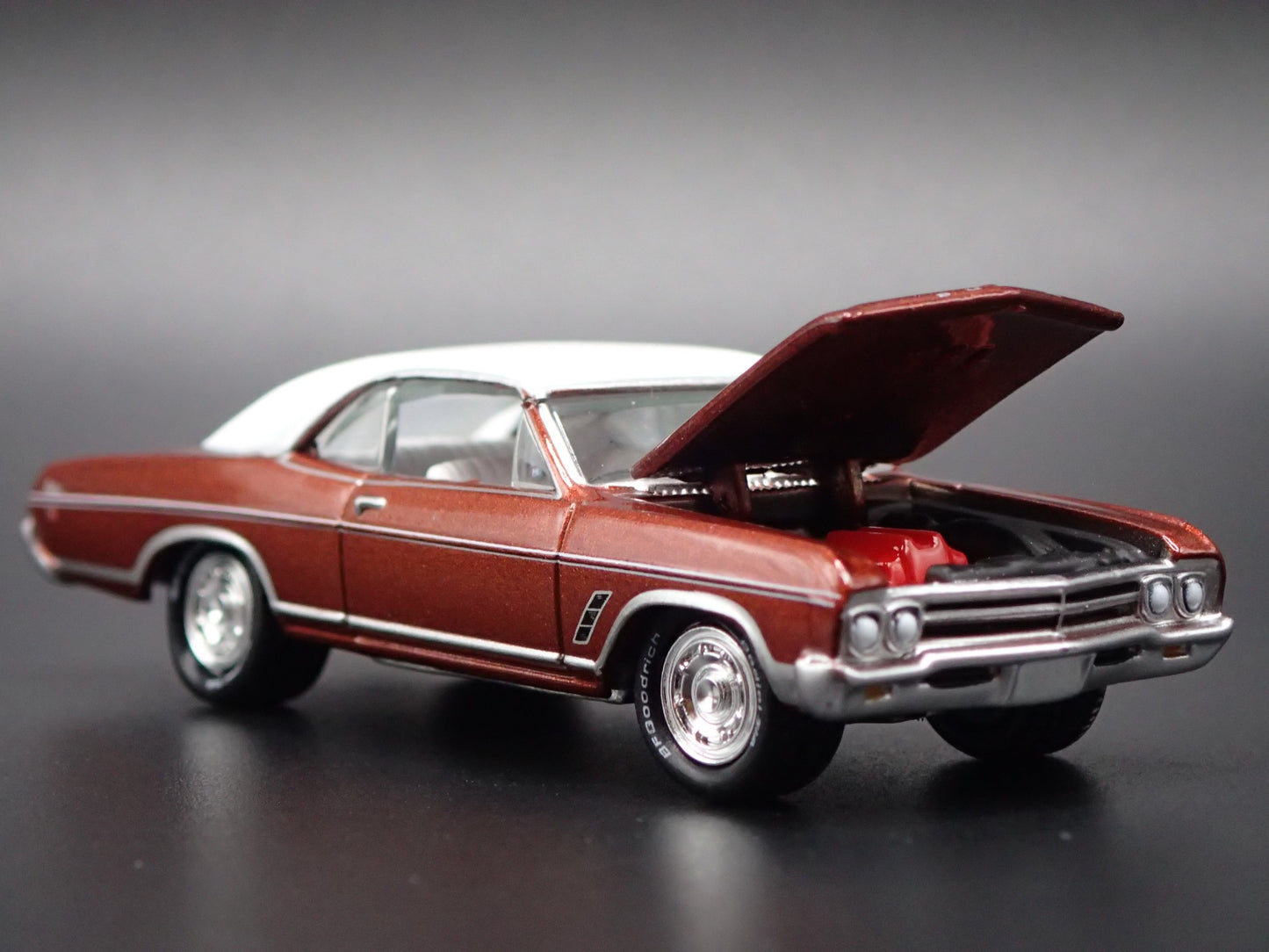 1966 66 BUICK SKYLARK GS RED 1:64 SCALE COLLECTIBLE DIORAMA DIECAST MODEL CAR