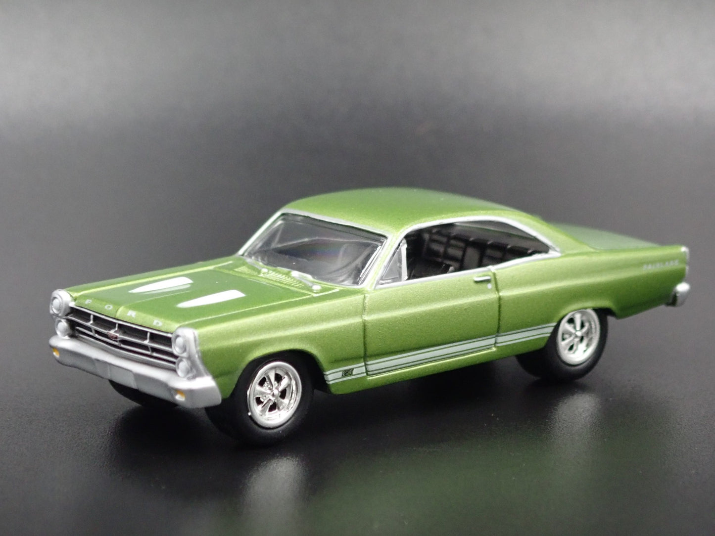 1967 FORD FAIRLANE GT GREEN 1/64 SCALE COLLECTIBLE DIORAMA DIECAST MODEL CAR