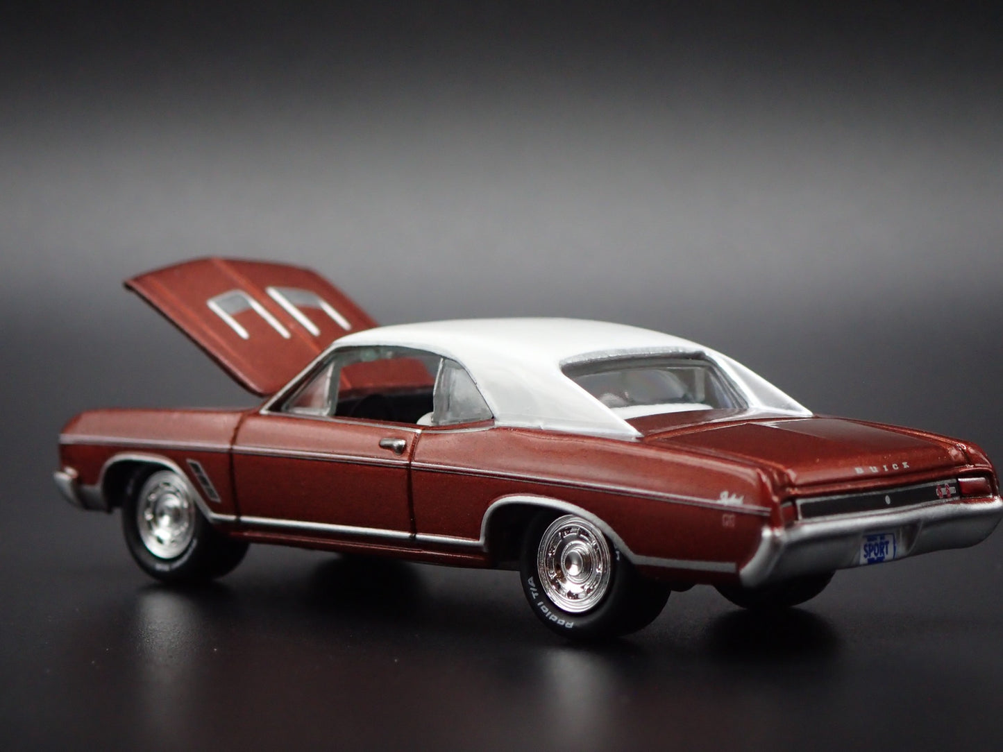 1966 66 BUICK SKYLARK GS RED 1:64 SCALE COLLECTIBLE DIORAMA DIECAST MODEL CAR