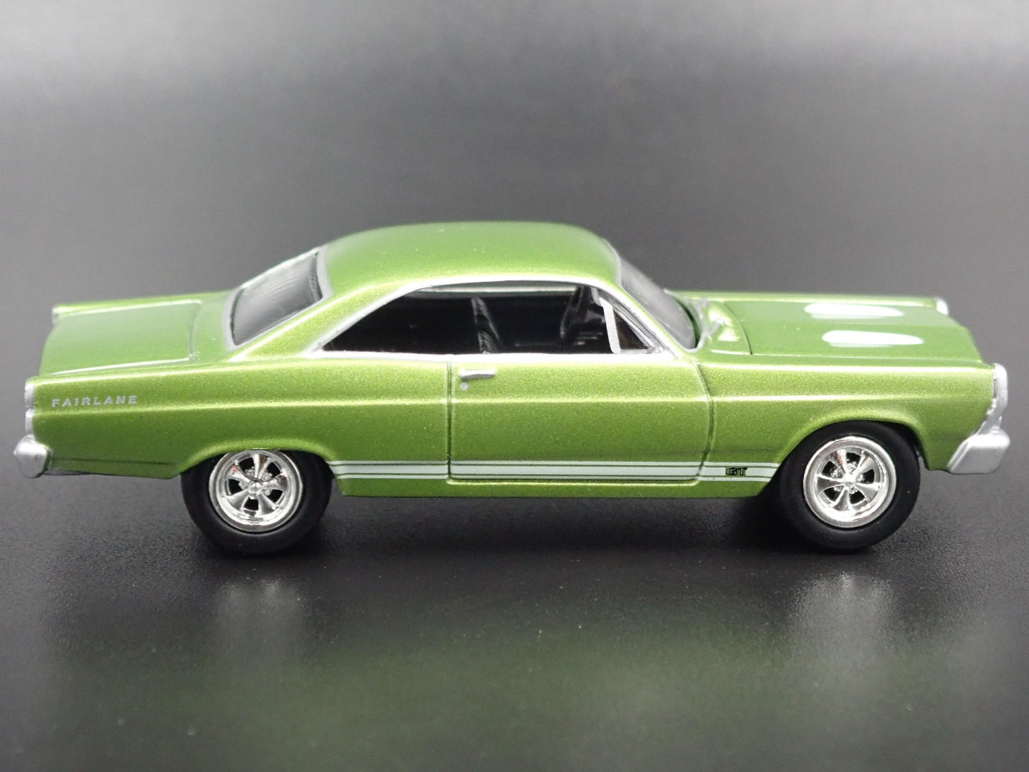 1967 FORD FAIRLANE GT GREEN 1/64 SCALE COLLECTIBLE DIORAMA DIECAST MODEL CAR