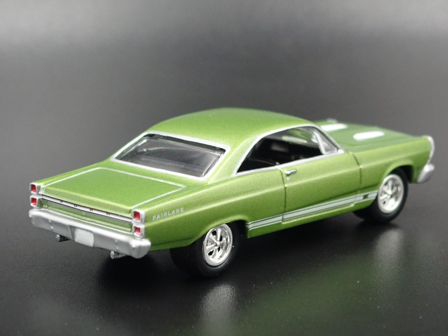 1967 FORD FAIRLANE GT GREEN 1/64 SCALE COLLECTIBLE DIORAMA DIECAST MODEL CAR