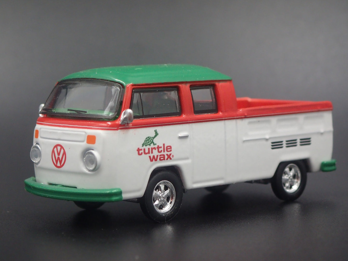 1967-1979 VW VOLKSWAGEN TYPE 2 DOUBLE CAB PICKUP. 1/64 SCALE DIECAST MODEL CAR