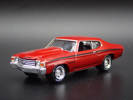 1972 72 CHEVY CHEVROLET CHEVELLE HEAVY CHEVY RED 1:64 SCALE DIECAST MODEL CAR
