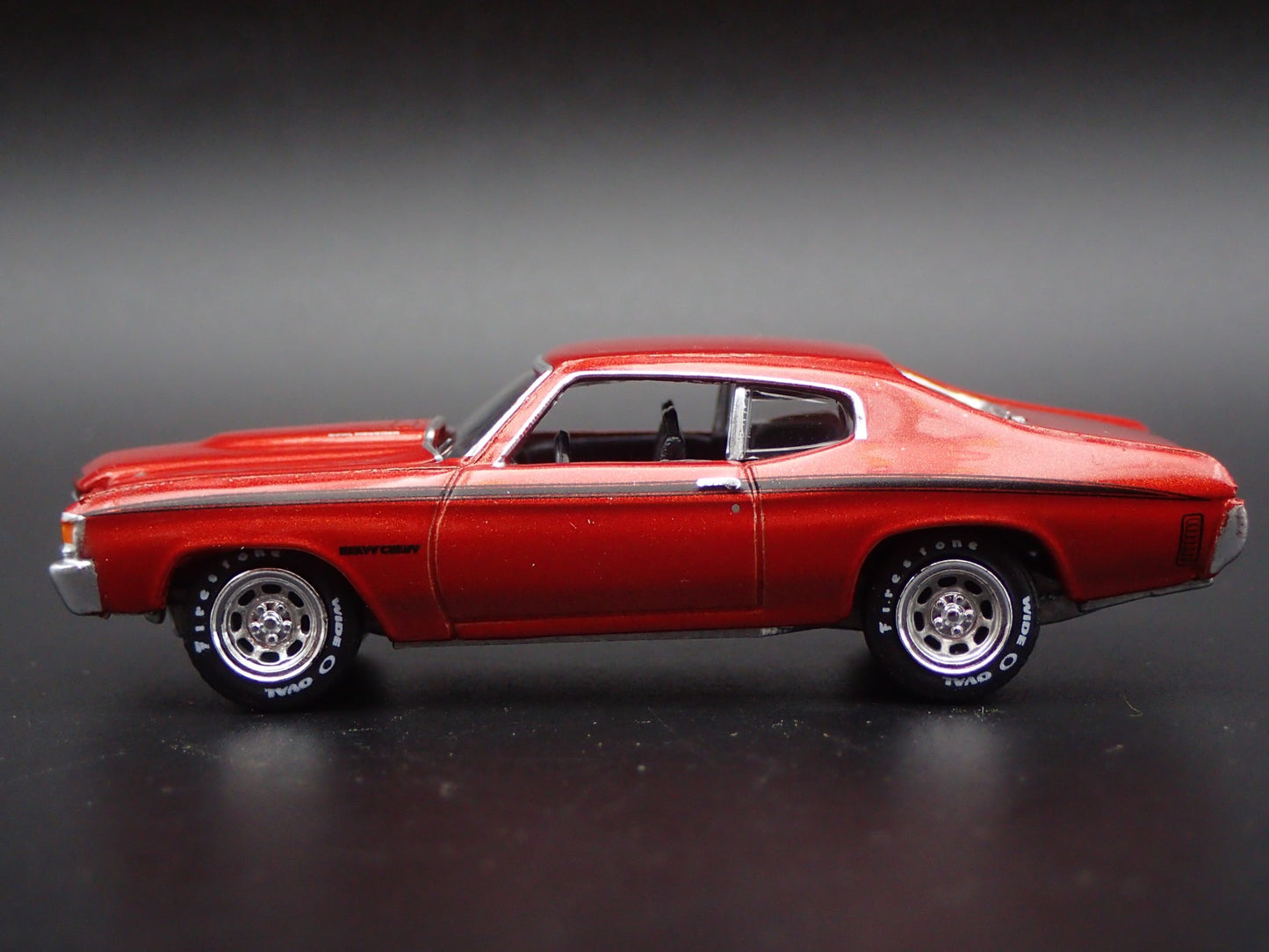 1972 72 CHEVY CHEVROLET CHEVELLE HEAVY CHEVY RED 1:64 SCALE DIECAST MODEL CAR