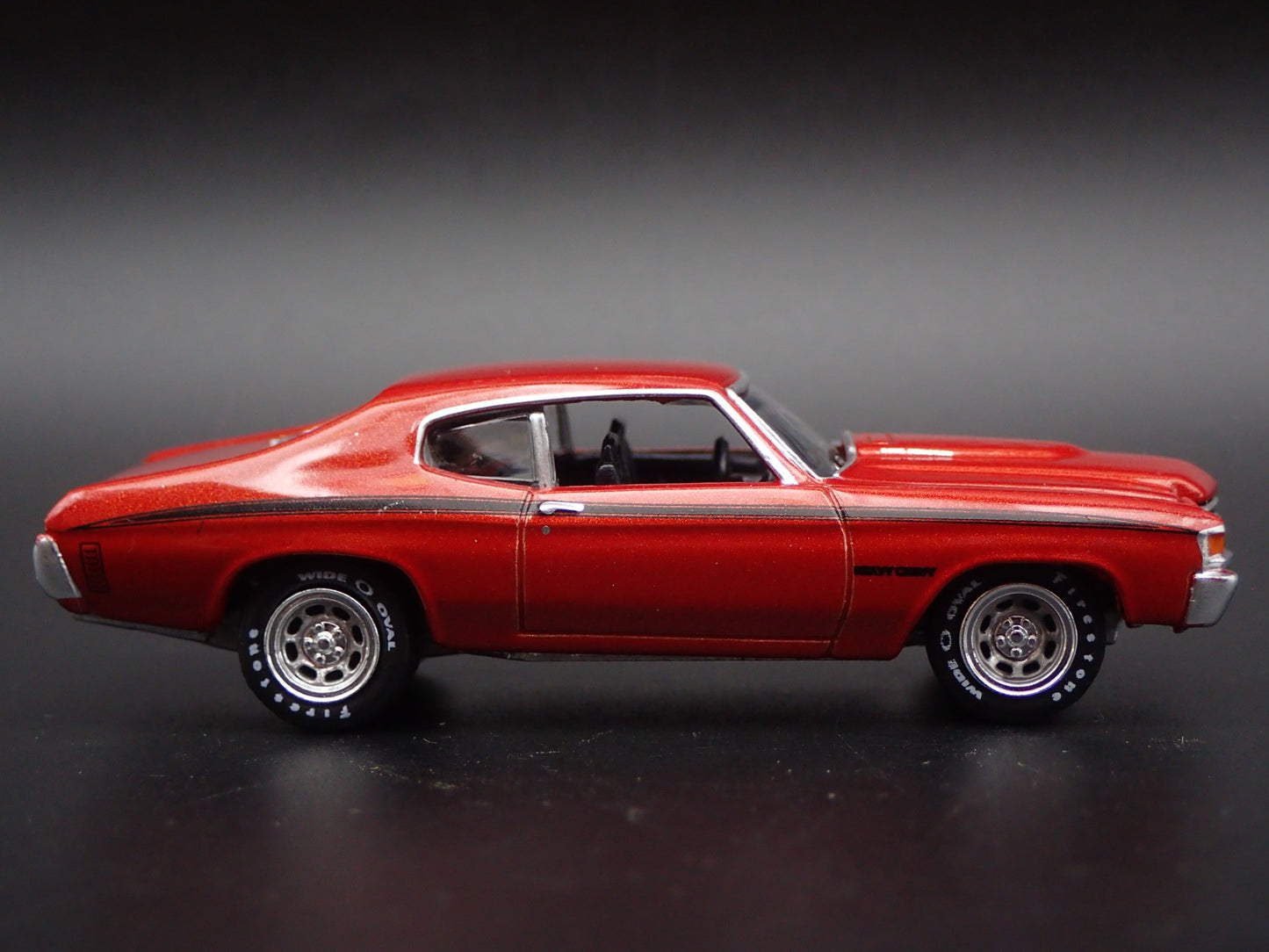 1972 72 CHEVY CHEVROLET CHEVELLE HEAVY CHEVY RED 1:64 SCALE DIECAST MODEL CAR