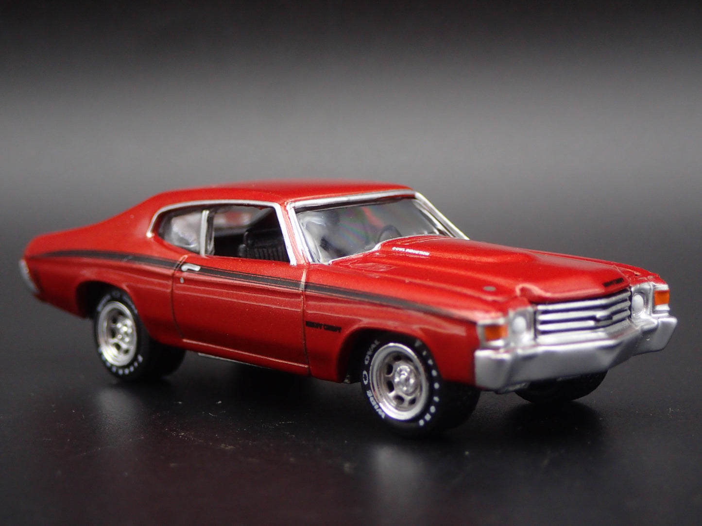 1972 72 CHEVY CHEVROLET CHEVELLE HEAVY CHEVY RED 1:64 SCALE DIECAST MODEL CAR