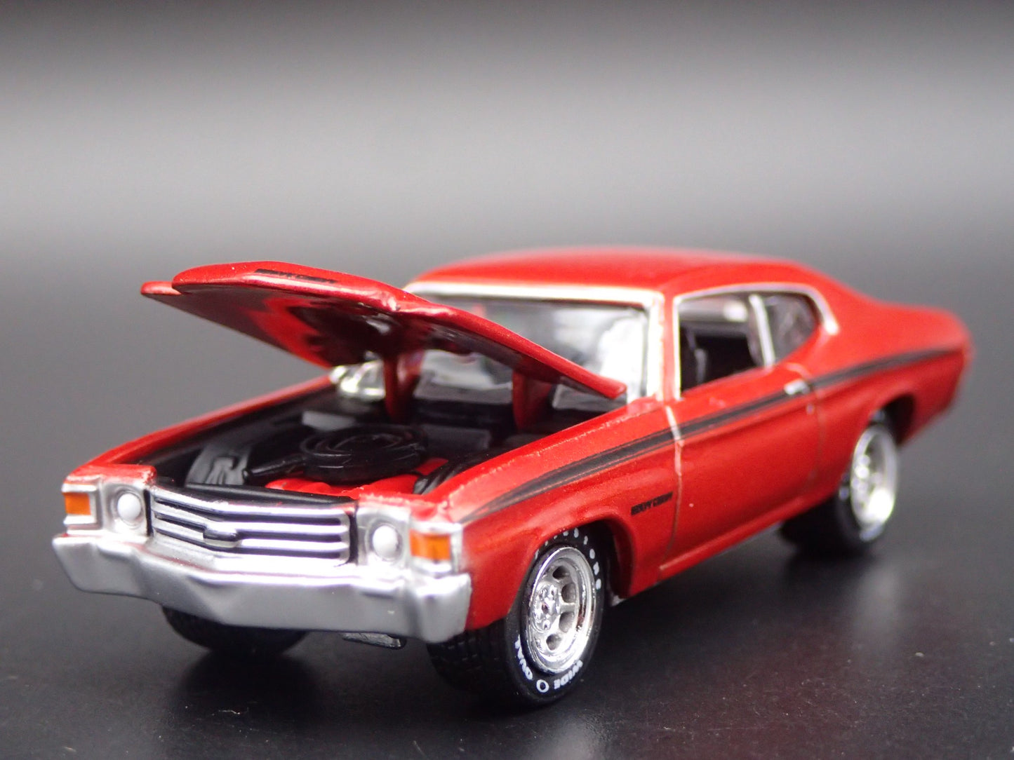 1972 72 CHEVY CHEVROLET CHEVELLE HEAVY CHEVY RED 1:64 SCALE DIECAST MODEL CAR