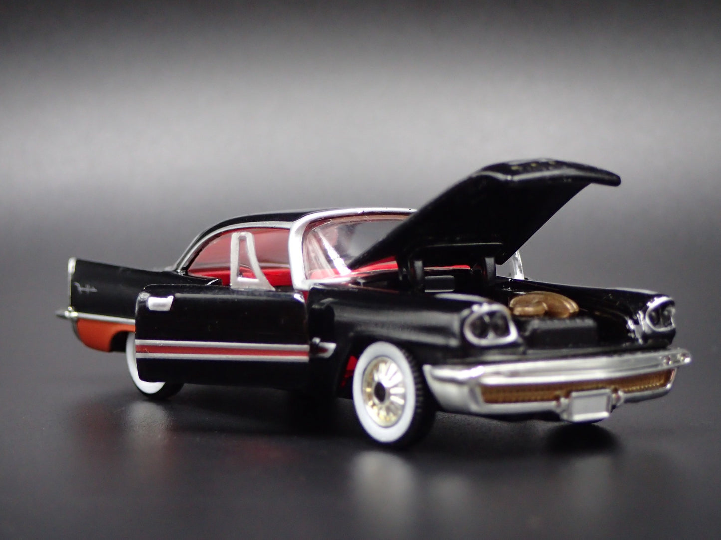 1957 57 DESOTO FIREFLITE BLACK 1:64 SCALE COLLECTIBLE DIORAMA DIECAST MODEL CAR