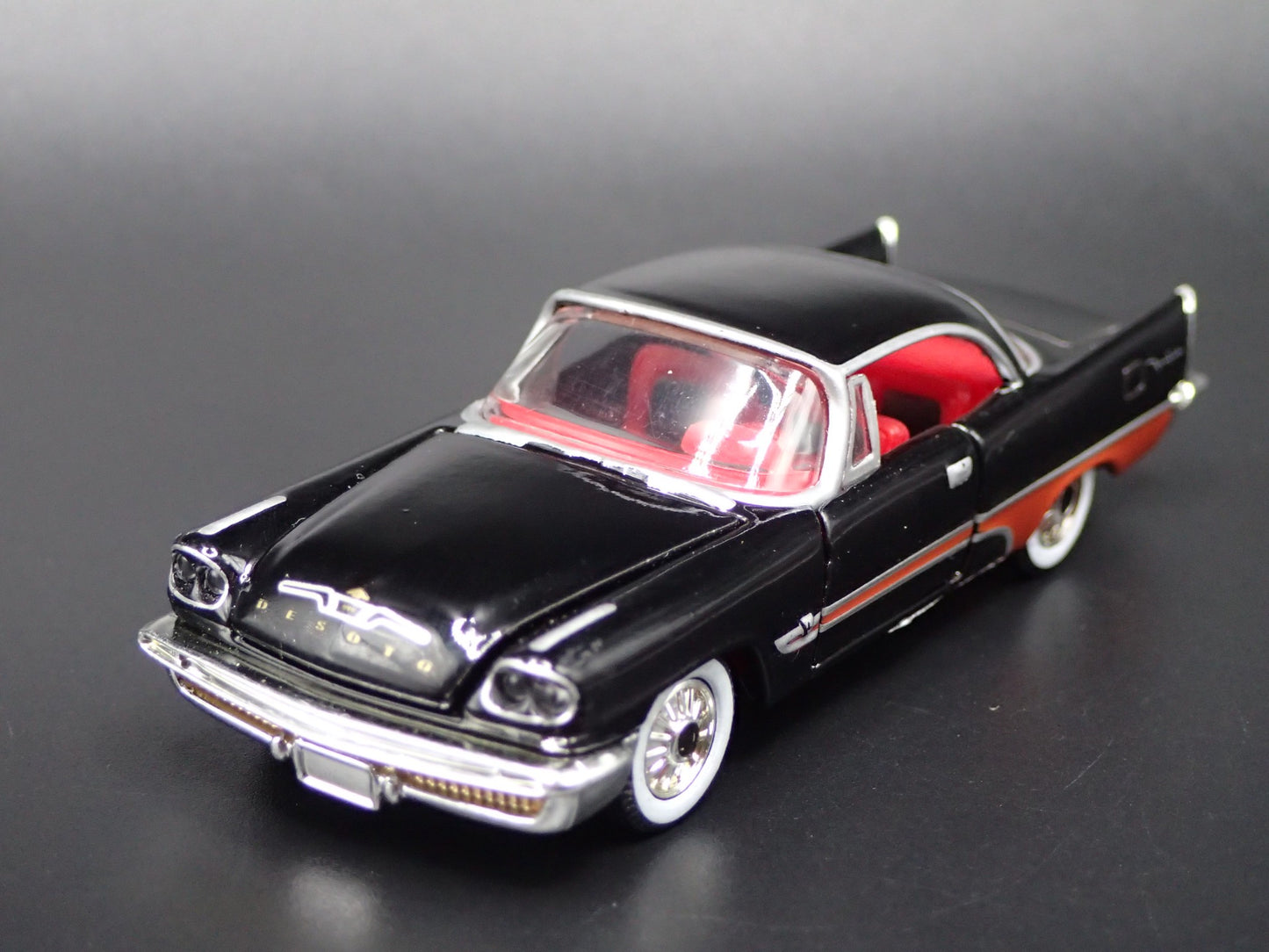 1957 57 DESOTO FIREFLITE BLACK 1:64 SCALE COLLECTIBLE DIORAMA DIECAST MODEL CAR