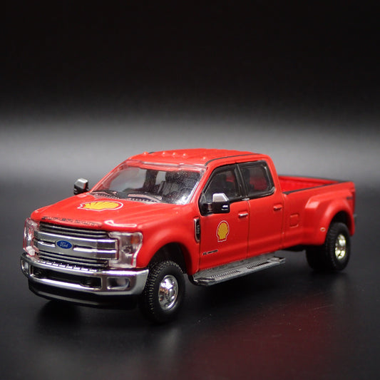 2019 FORD F350 LARIAT DUALLY TRUCK HITCH SHELL OIL  1:64 SCALE DIECAST MODEL CAR