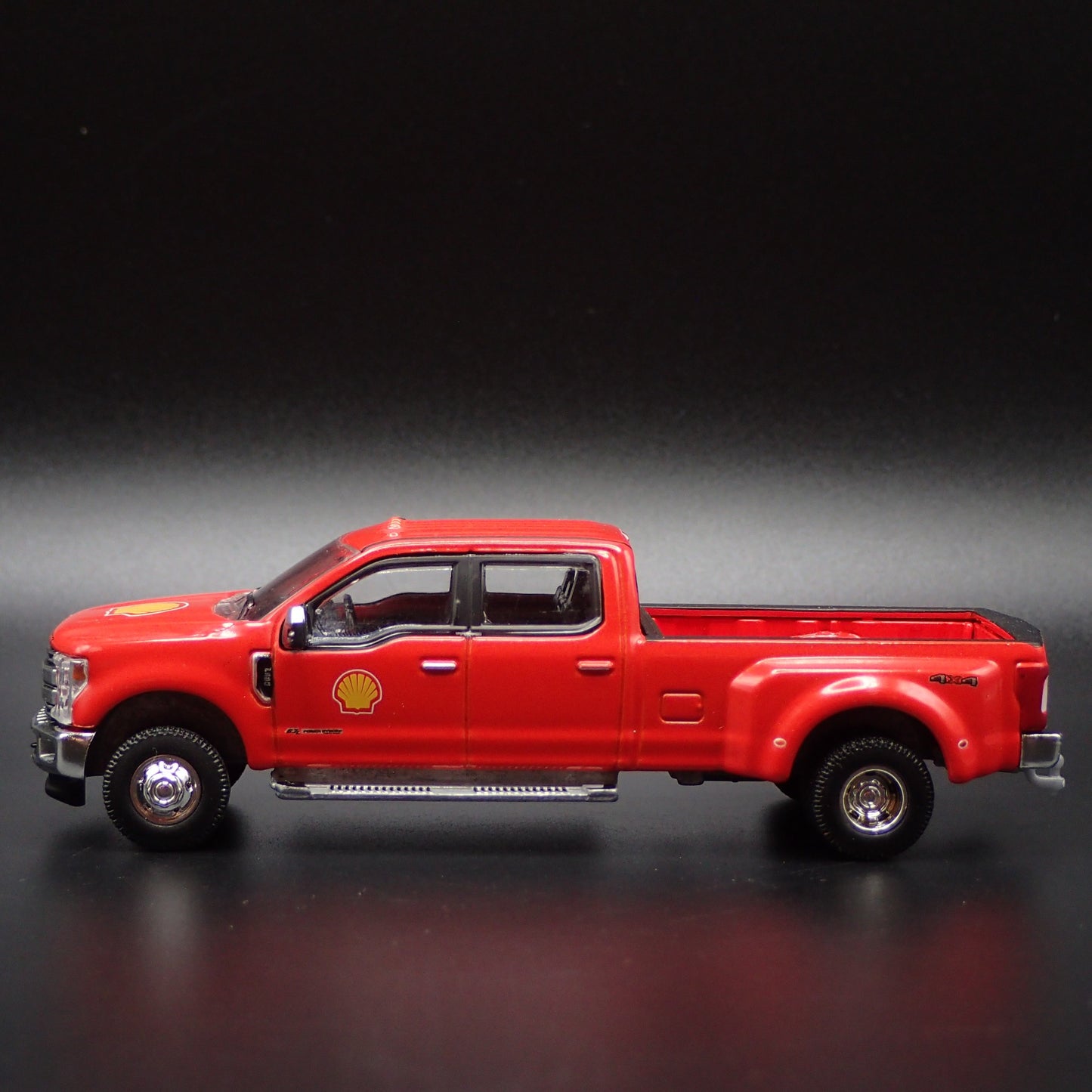 2019 FORD F350 LARIAT DUALLY TRUCK HITCH SHELL OIL  1:64 SCALE DIECAST MODEL CAR