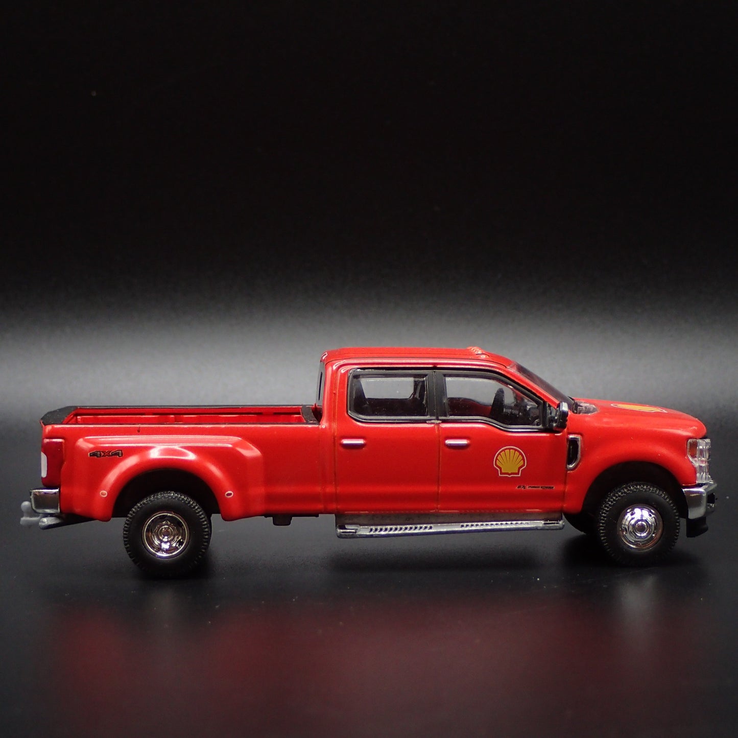 2019 FORD F350 LARIAT DUALLY TRUCK HITCH SHELL OIL  1:64 SCALE DIECAST MODEL CAR