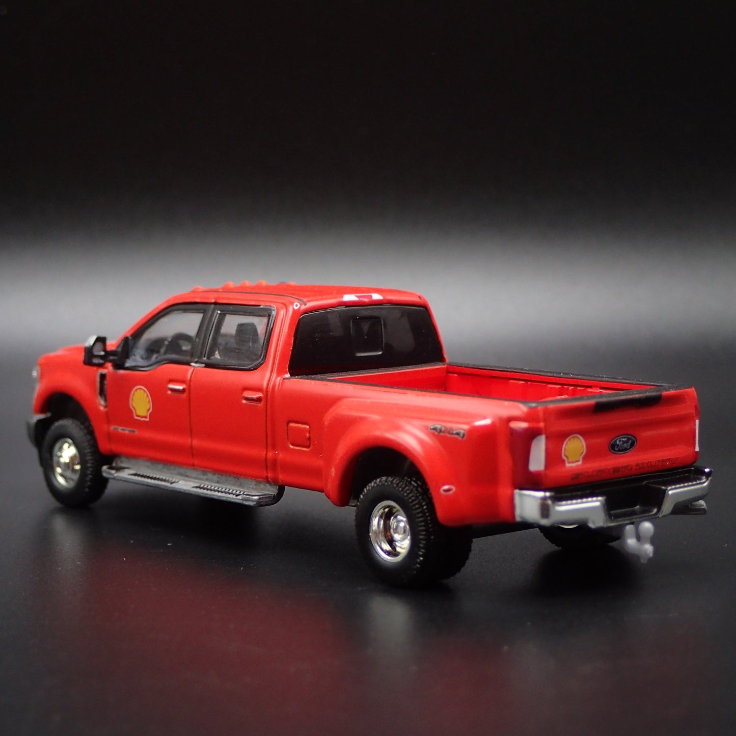 2019 FORD F350 LARIAT DUALLY TRUCK HITCH SHELL OIL  1:64 SCALE DIECAST MODEL CAR