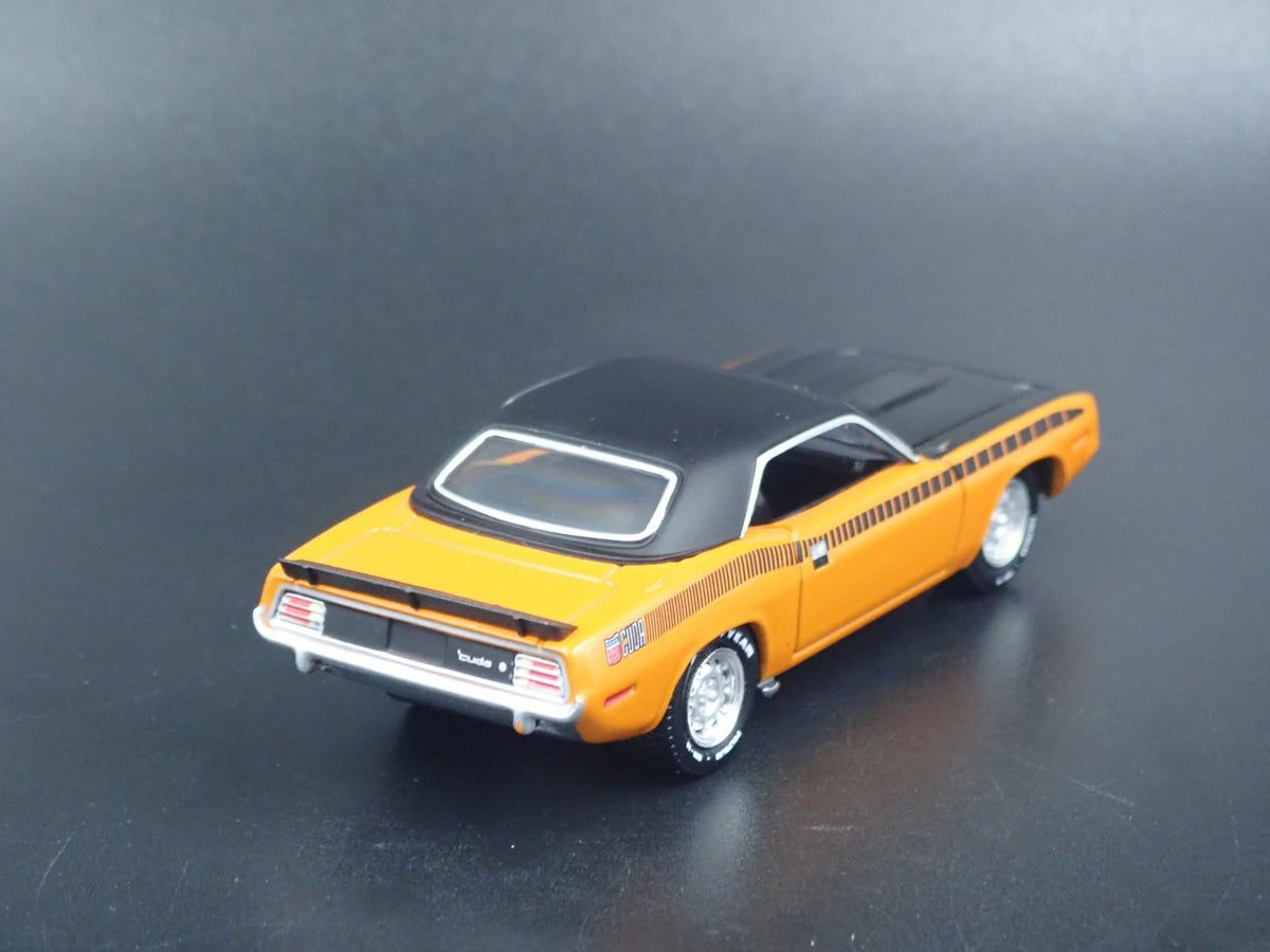1970 70 PLYMOUTH AAR CUDA RARE 1:64 SCALE COLLECTIBLE DIORAMA DIECAST MODEL CAR-Burning Rubber Toy Company