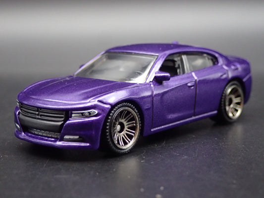 2011-2023 DODGE CHARGER PURPLE 1:64 SCALE COLLECTIBLE DIORAMA DIECAST MODEL CAR