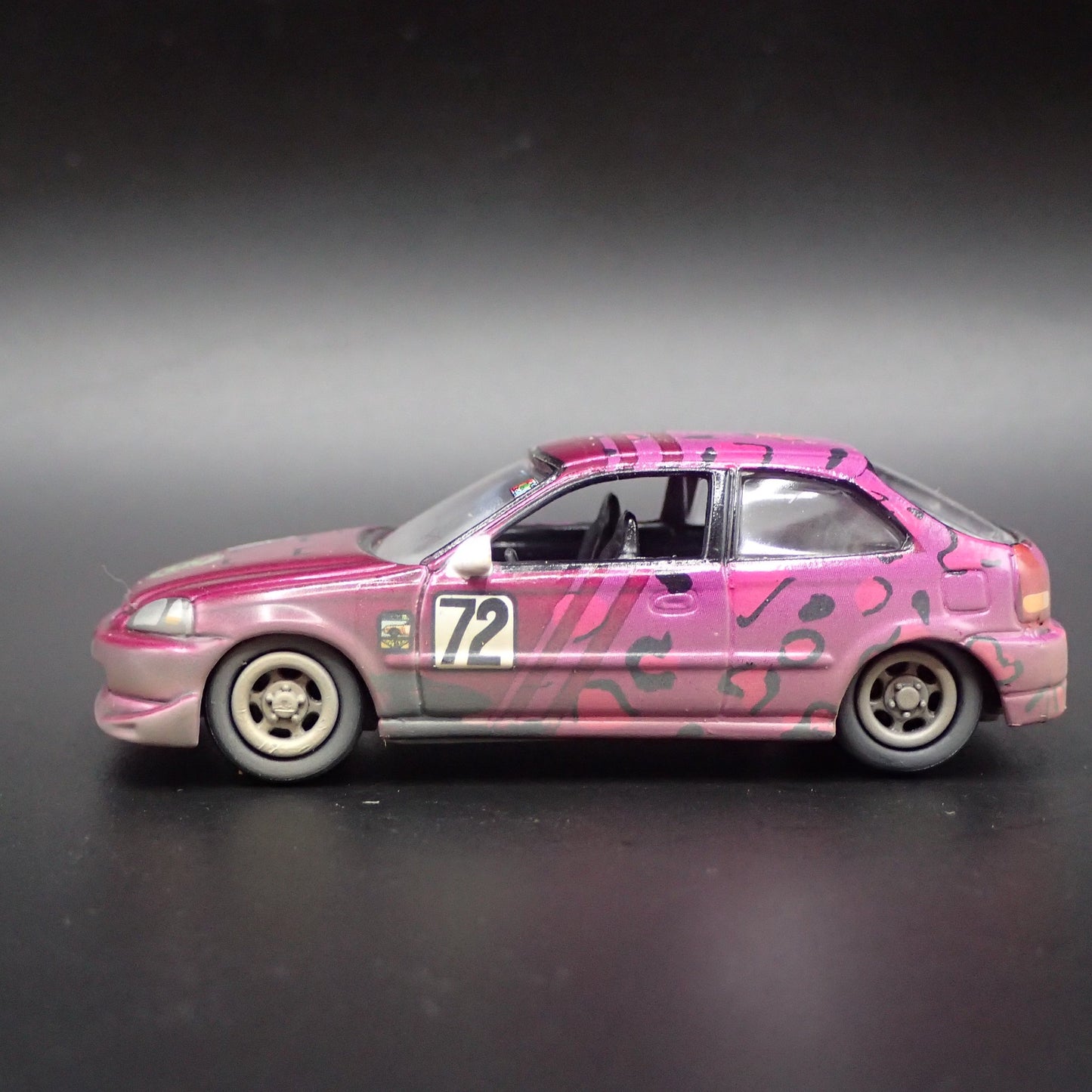 1996-2000 HONDA CIVIC HATCHBACK 24 HRS OF LEMONS 1/64 SCALE DIECAST MODEL CAR