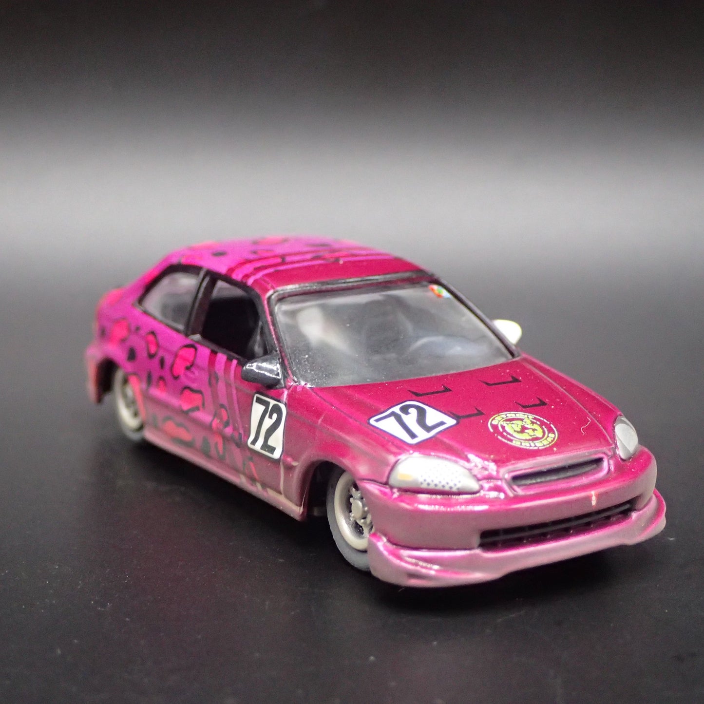 1996-2000 HONDA CIVIC HATCHBACK 24 HRS OF LEMONS 1/64 SCALE DIECAST MODEL CAR