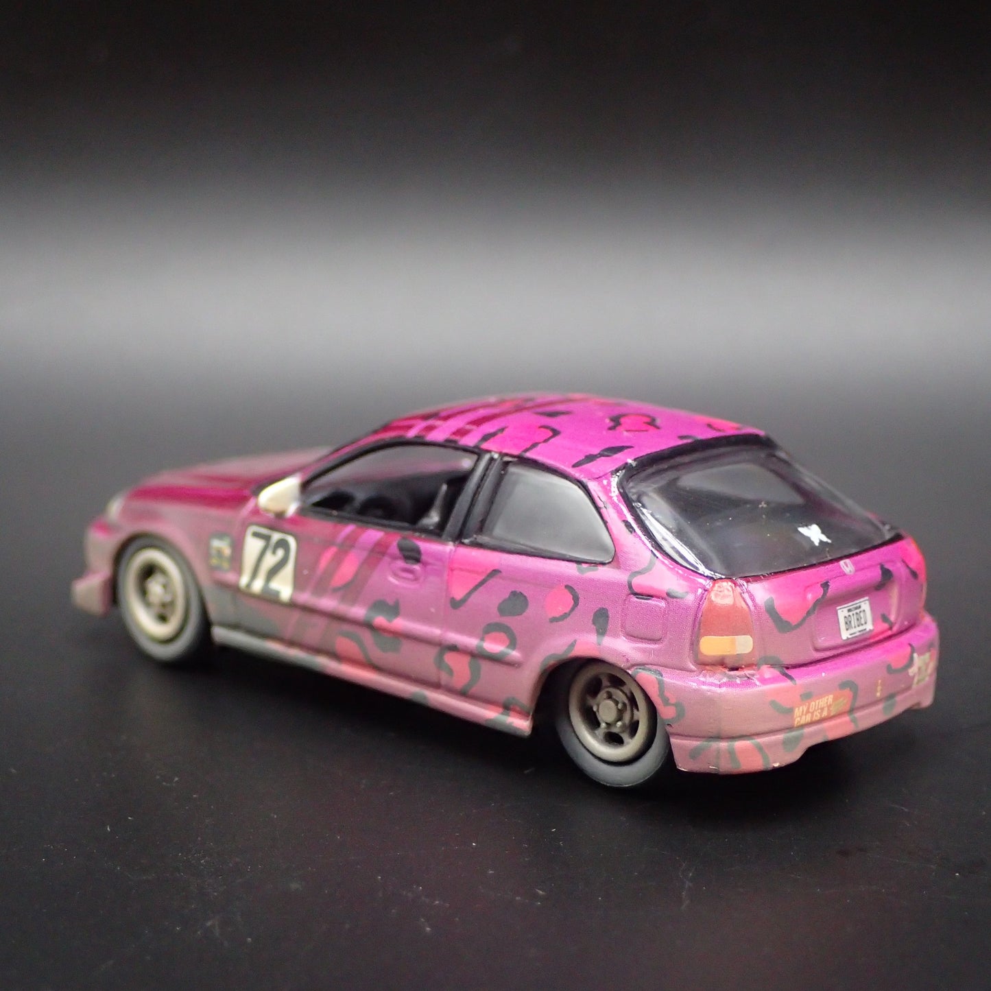 1996-2000 HONDA CIVIC HATCHBACK 24 HRS OF LEMONS 1/64 SCALE DIECAST MODEL CAR