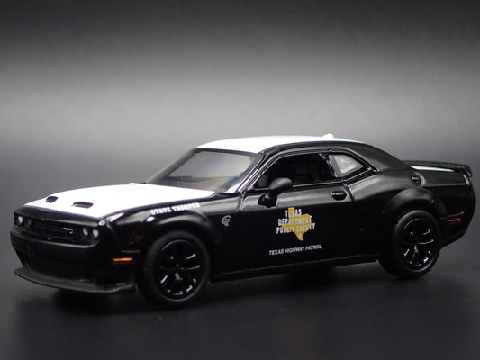 2011-2023 DODGE CHALLENGER SRT HELLCAT TEXAS POLICE 1/64 SCALE DIECAST MODEL CAR