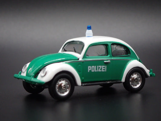 1960-1967 VW VOLKSWAGEN CLASSIC BEETLE BUG GERMAN POLIZEI 1:64 SCALE MODEL CAR