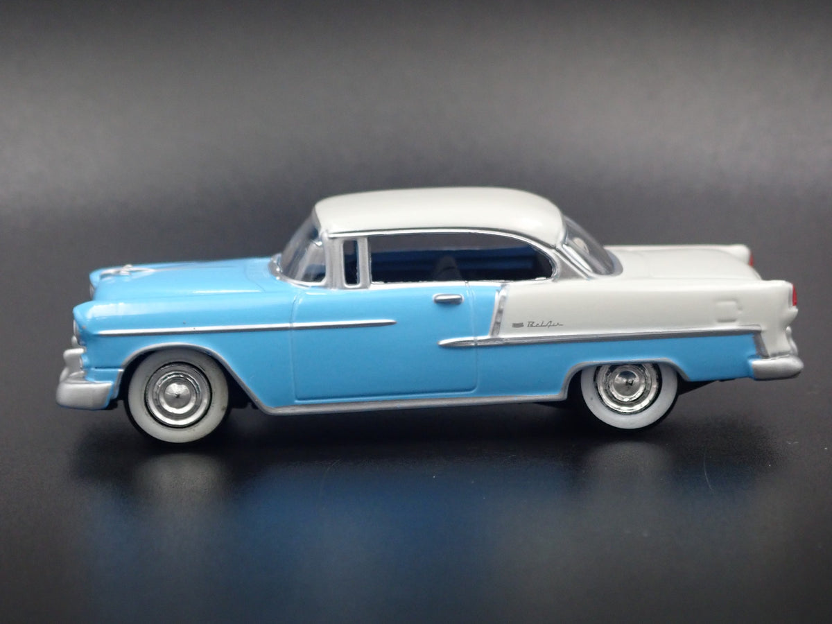 1955 55 CHEVY CHEVROLET BEL AIR RARE 1:64 SCALE DIORAMA DIECAST MODEL CAR