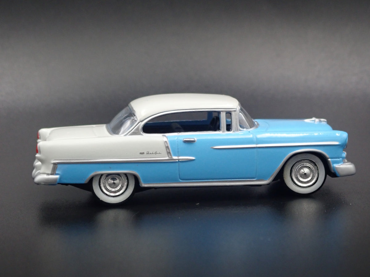 1955 55 CHEVY CHEVROLET BEL AIR RARE 1:64 SCALE DIORAMA DIECAST MODEL CAR