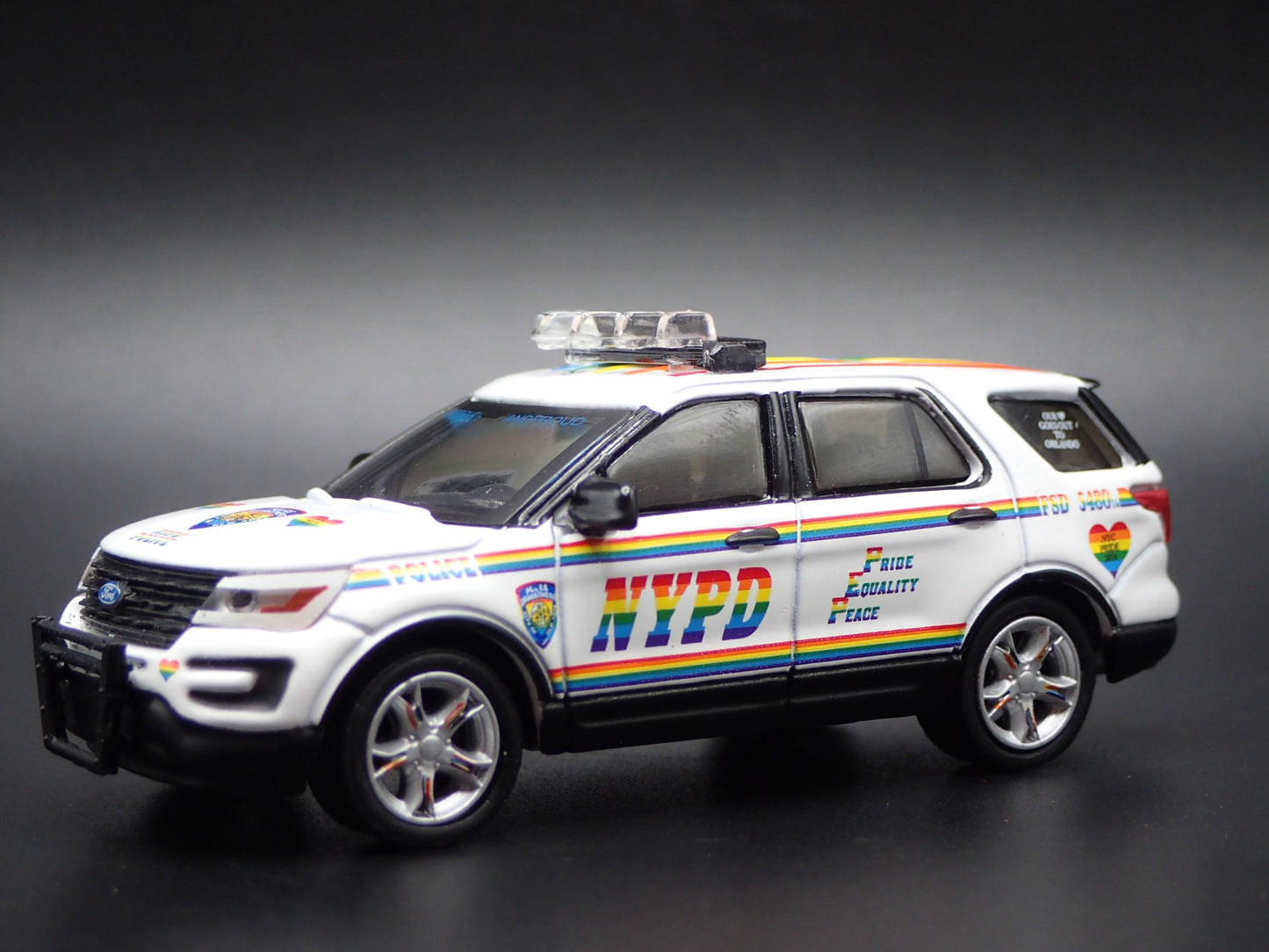 2016 FORD EXPLORER POLICE INTERCEPTOR UTILITY NYPD 1:64 SCALE DIECAST MODEL CAR