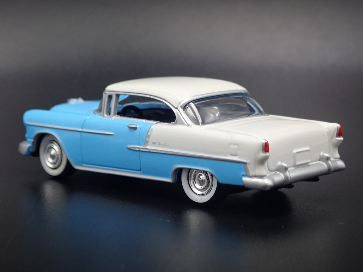 1955 55 CHEVY CHEVROLET BEL AIR RARE 1:64 SCALE DIORAMA DIECAST MODEL CAR