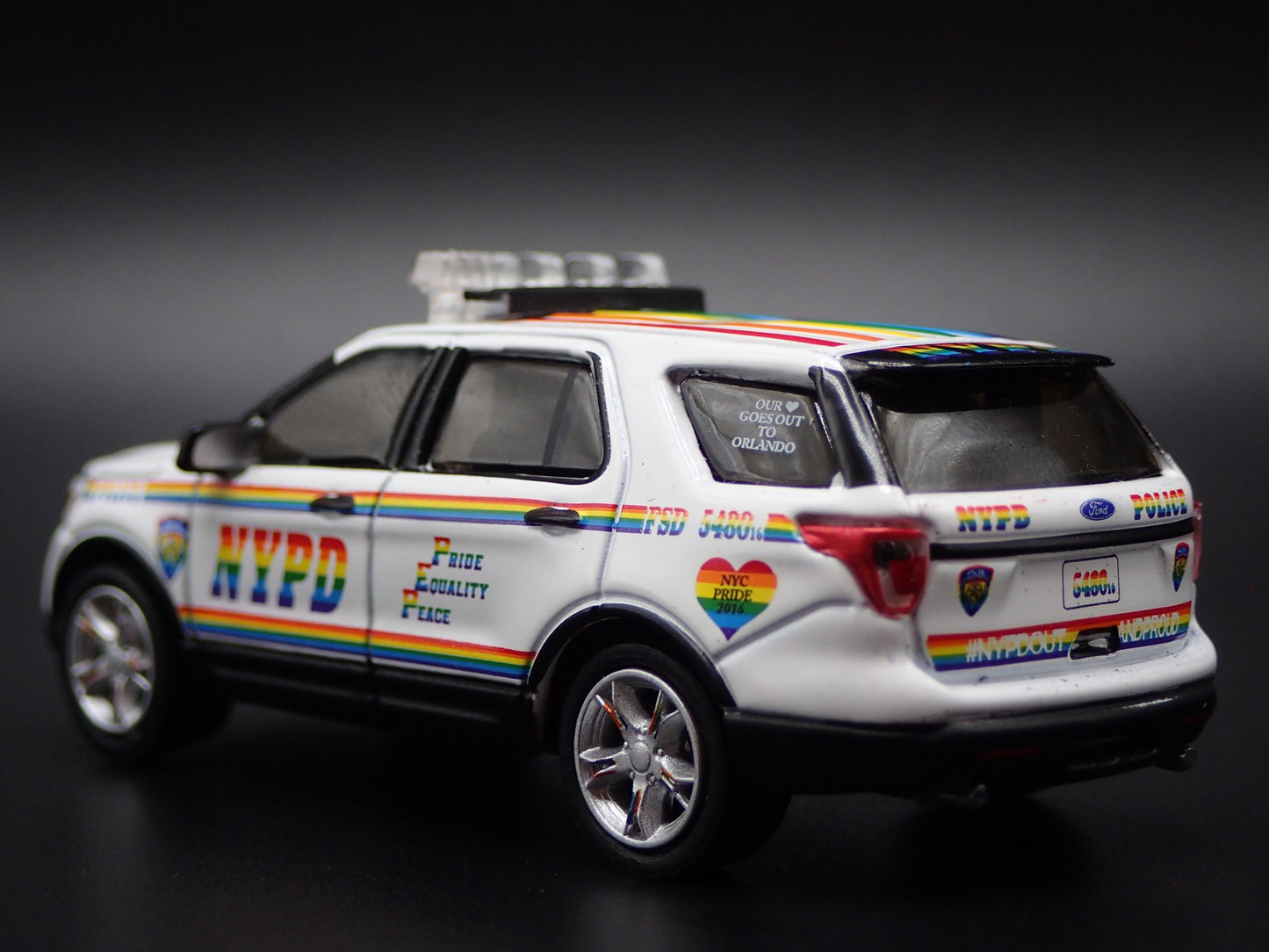 2016 FORD EXPLORER POLICE INTERCEPTOR UTILITY NYPD 1:64 SCALE DIECAST MODEL CAR