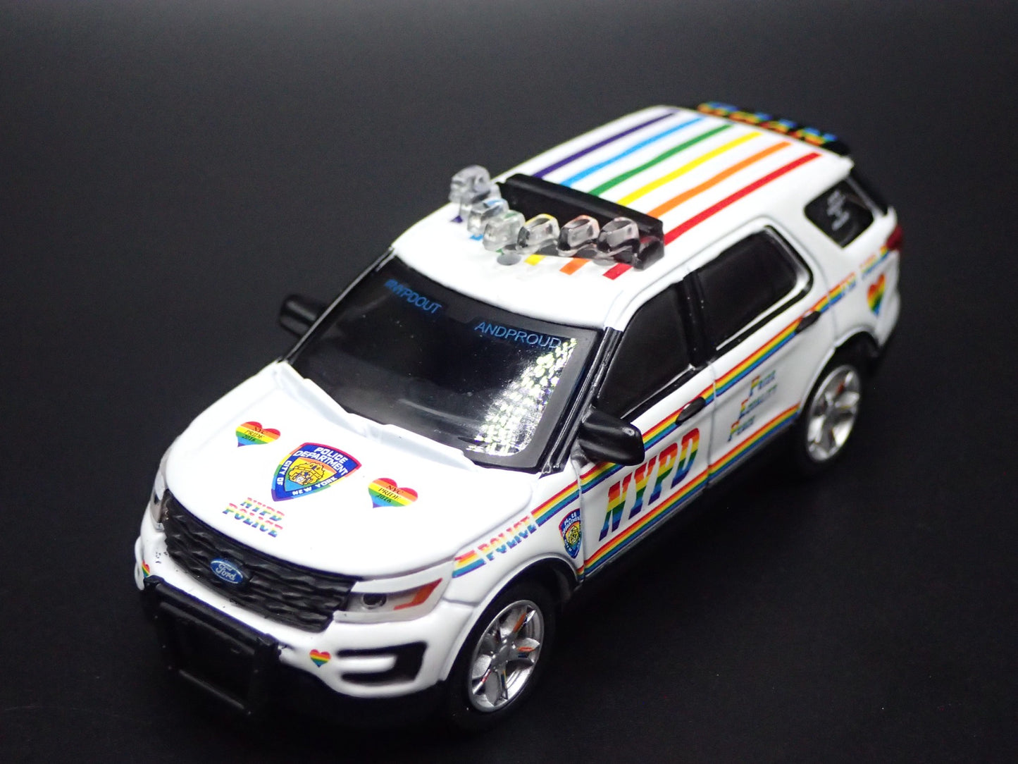 2016 FORD EXPLORER POLICE INTERCEPTOR UTILITY NYPD 1:64 SCALE DIECAST MODEL CAR