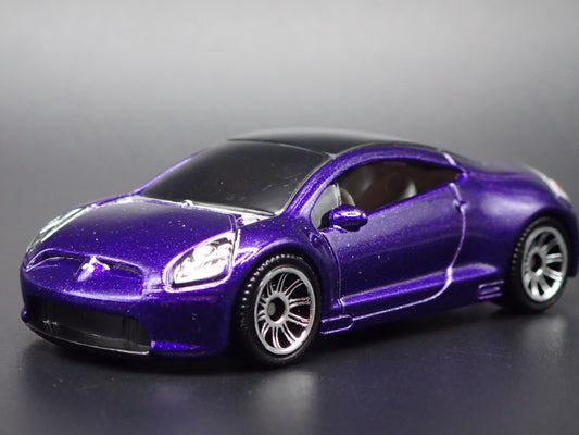 2006-2012 MITSUBISHI ECLIPSE PURPLE 1:64 SCALE COLLECTIBLE DIECAST MODEL CAR