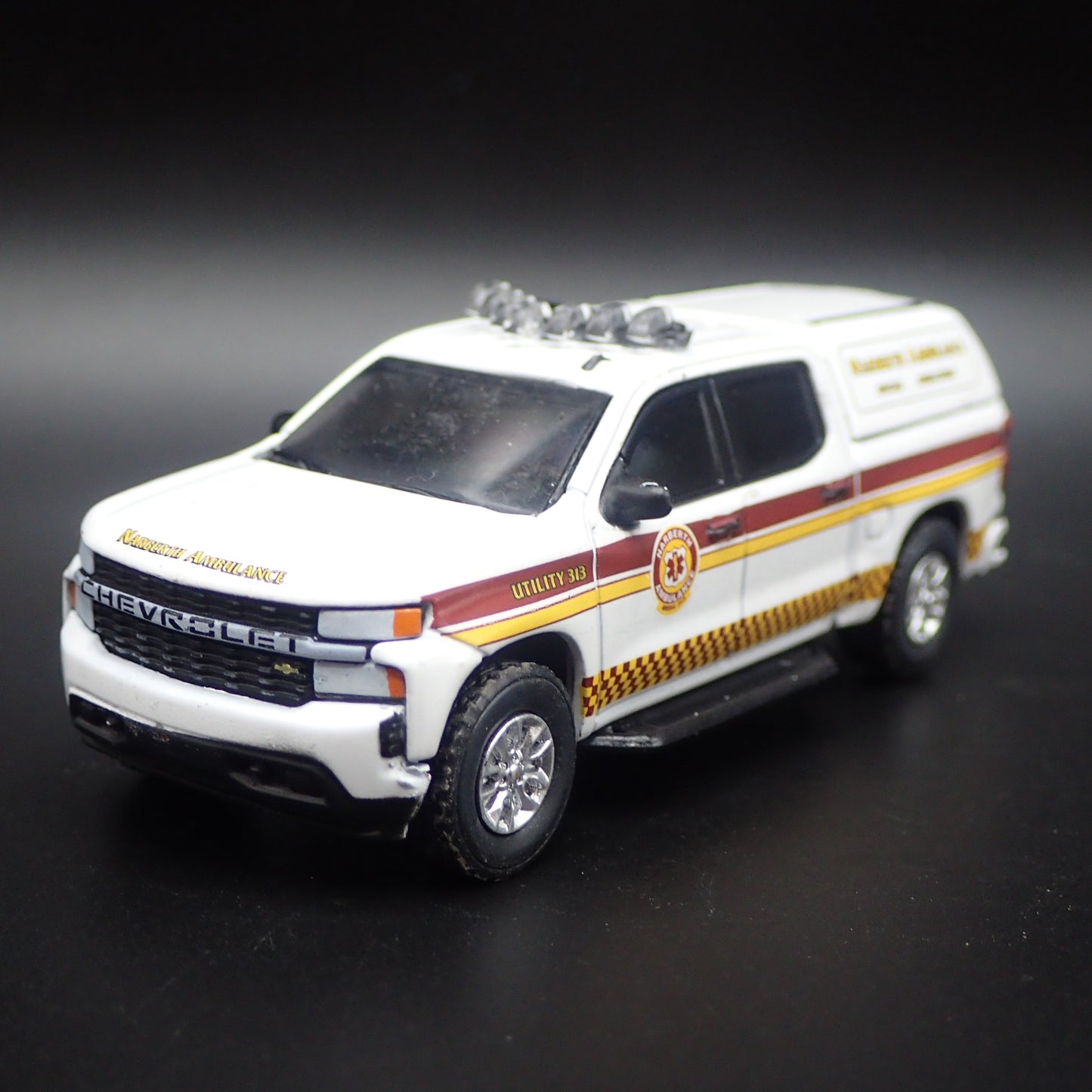 2020 CHEVY SILVERADO NARBERTH AMBULANCE SPECIAL OP 1:64 SCALE DIECAST MODEL CAR