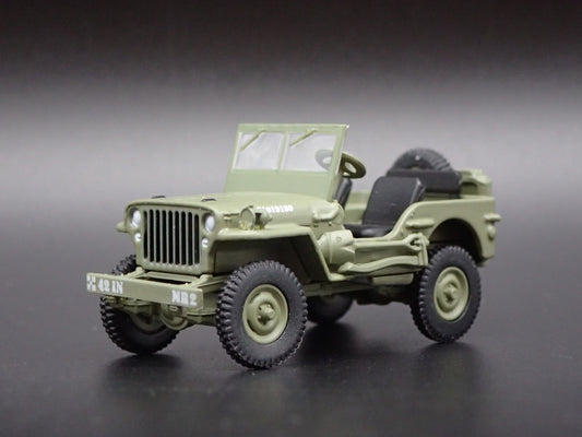 1941-1945 JEEP WILLYS MB ARMY 1:64 SCALE COLLECTIBLE DIORAMA DIECAST MODEL CAR