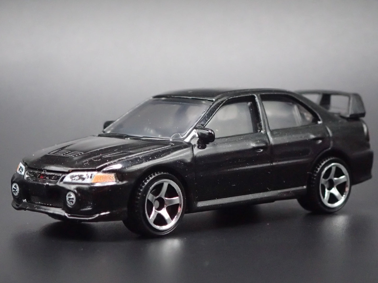 1996-1998 MITSUBISHI LANCER EVOLUTION EVO IV BLACK 1:64 SCALE DIECAST MODEL CAR