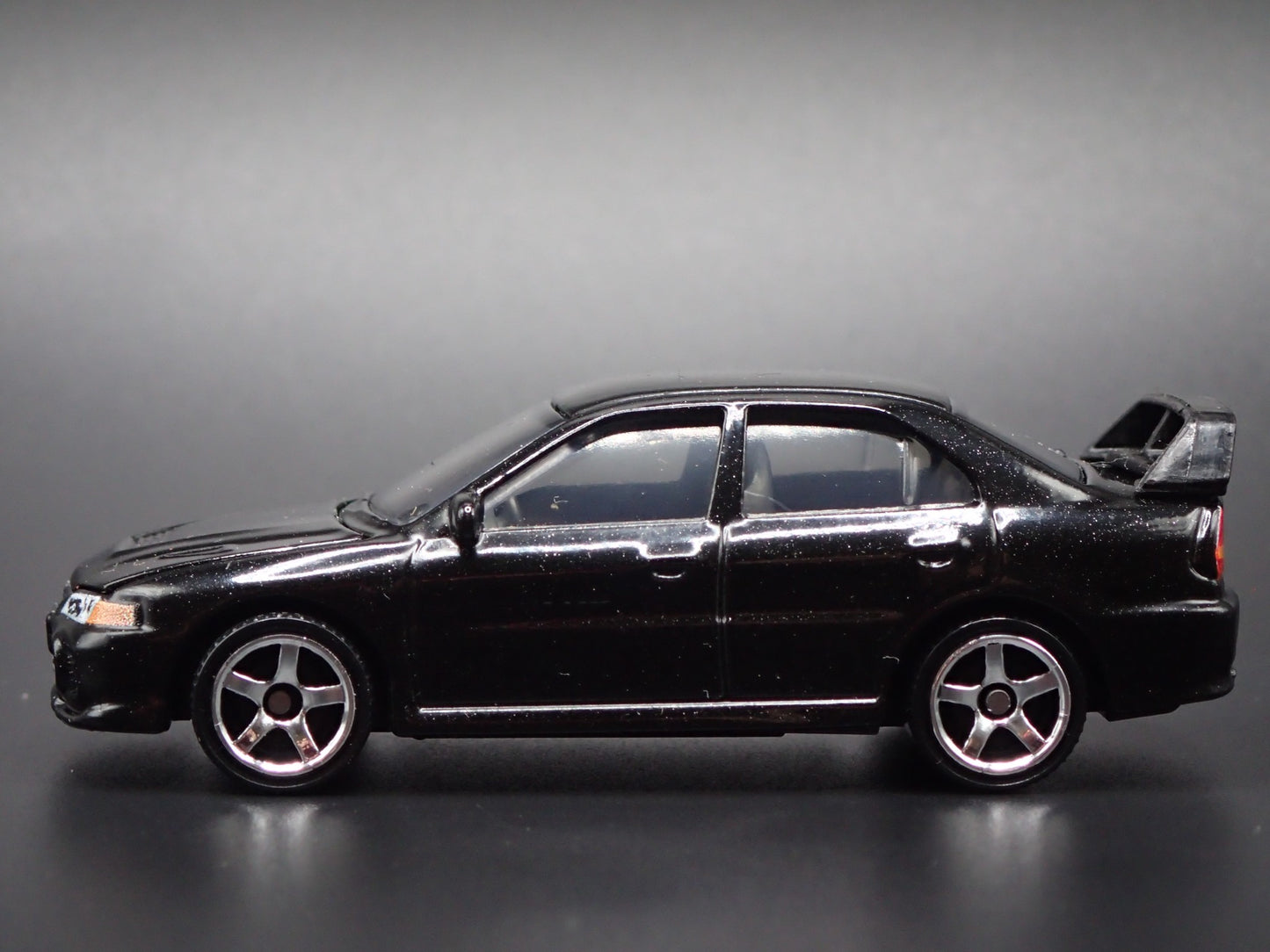 1996-1998 MITSUBISHI LANCER EVOLUTION EVO IV BLACK 1:64 SCALE DIECAST MODEL CAR