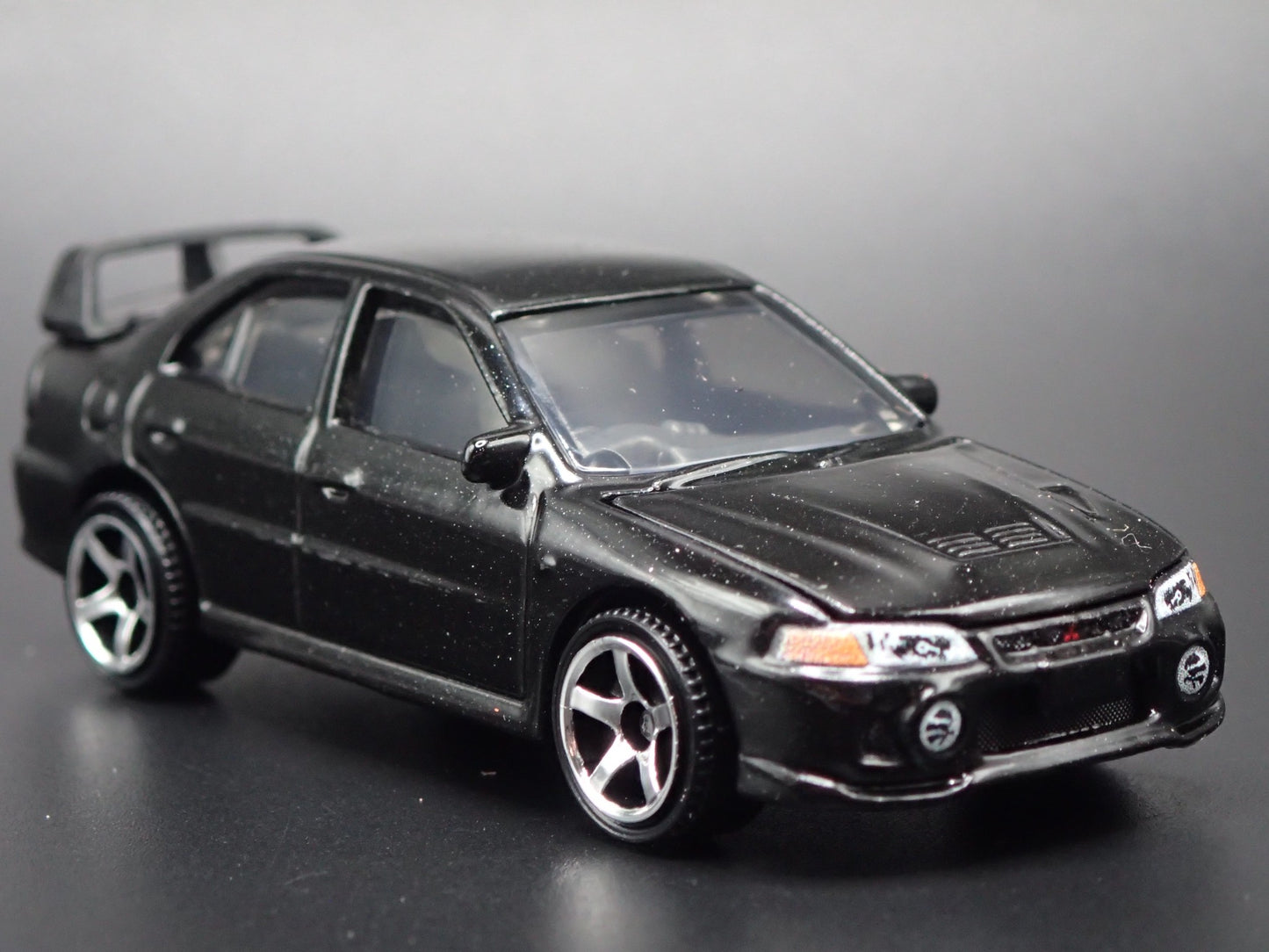 1996-1998 MITSUBISHI LANCER EVOLUTION EVO IV BLACK 1:64 SCALE DIECAST MODEL CAR